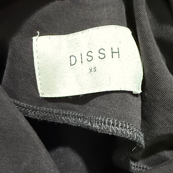 DISSH RIO OAT DRAPED TWIST KNIT TOP Black XS - Picture 5 of 7